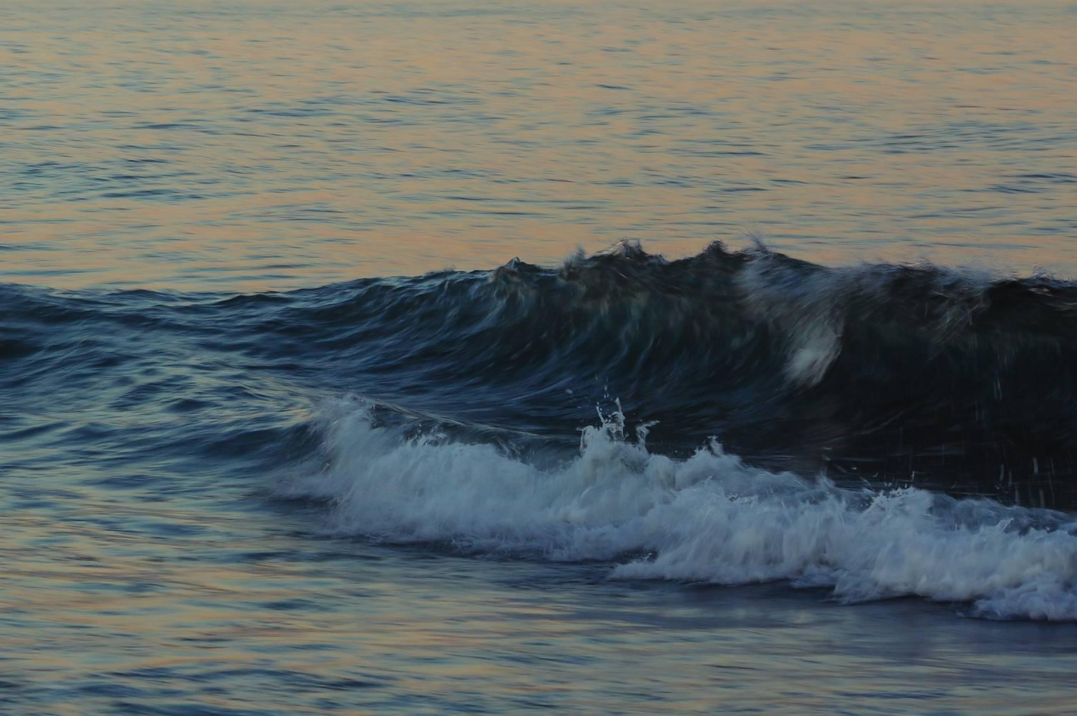 Tanya Malott Landscape Photograph - Georgica Beach, Golden Wave, Hamptons, NY, 2015