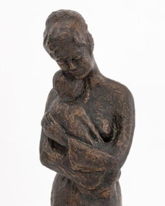 Tanya Poust Mother & Child Patinated Bronze