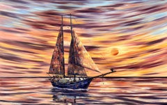 Over the Abyss, Painting, Oil on Canvas