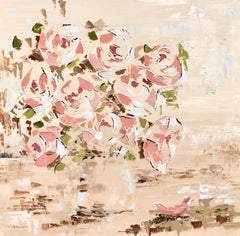 Abstrakte Rosen, Gemälde, Öl auf Leinwand