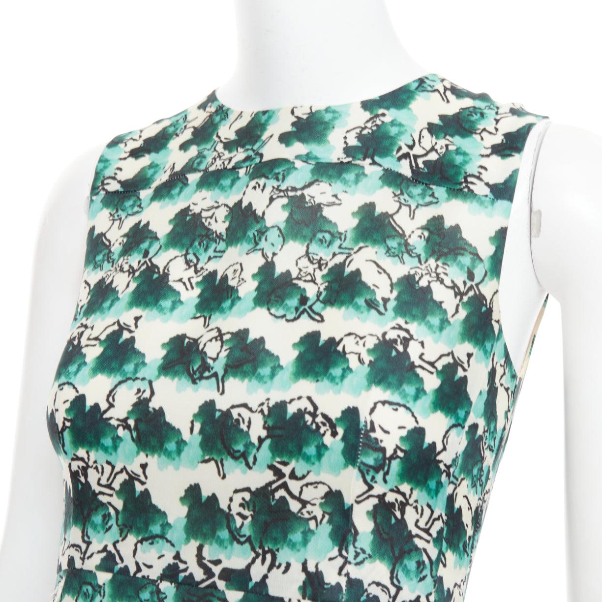 TANYA TAYLOR green cream silk abstract print sleeveless A-line dress US0 XS
Reference: GEGG/A00105
Brand: Tanya Taylor
As seen on: Reese Witheerspoon
Material: Silk
Color: Green, Cream
Pattern: Abstract
Closure: Zip
Lining: Cream Fabric
Made in: