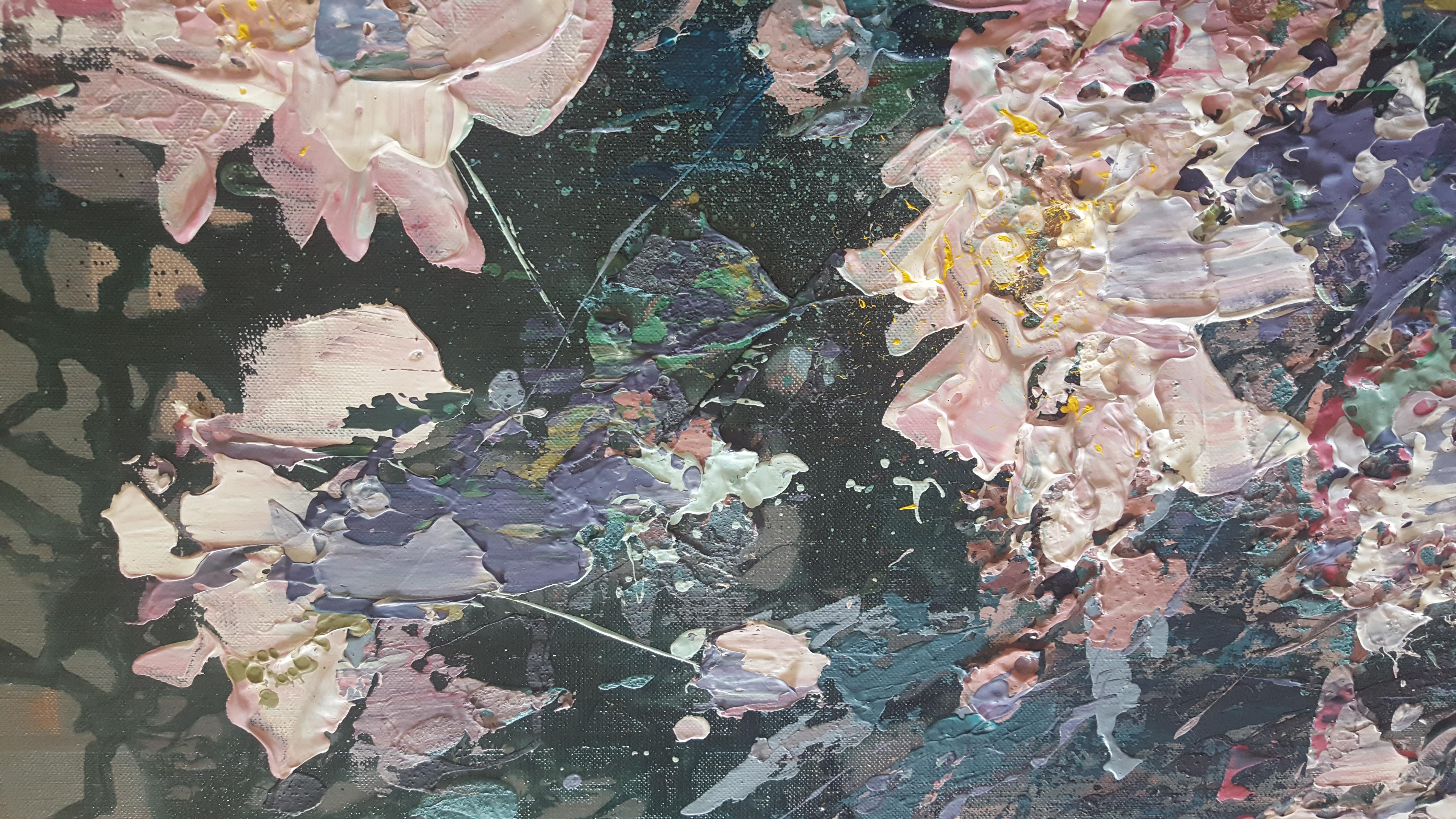 Secreto de jardín - Landscape Painting Gris de Tanya Vasilenko 