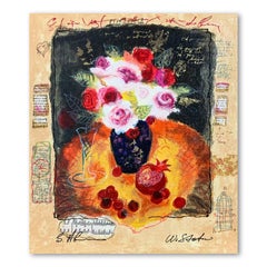 "Red Cherries" Hand Signed Limited Edition Serigraph on Paper