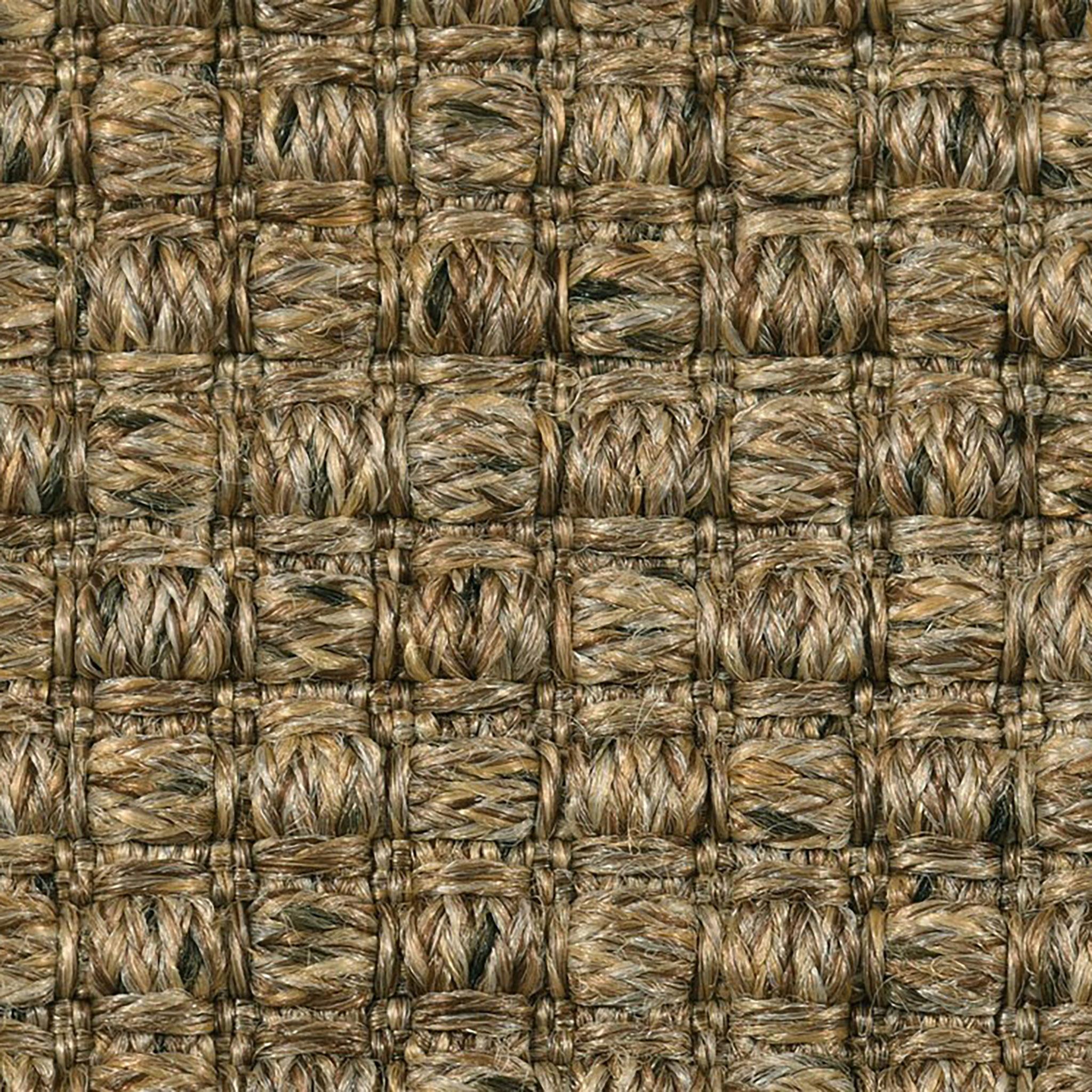 Tanzania 8x10ft taupe sisalene 100% PP basket weave design luxury handwoven rug in vendita 1