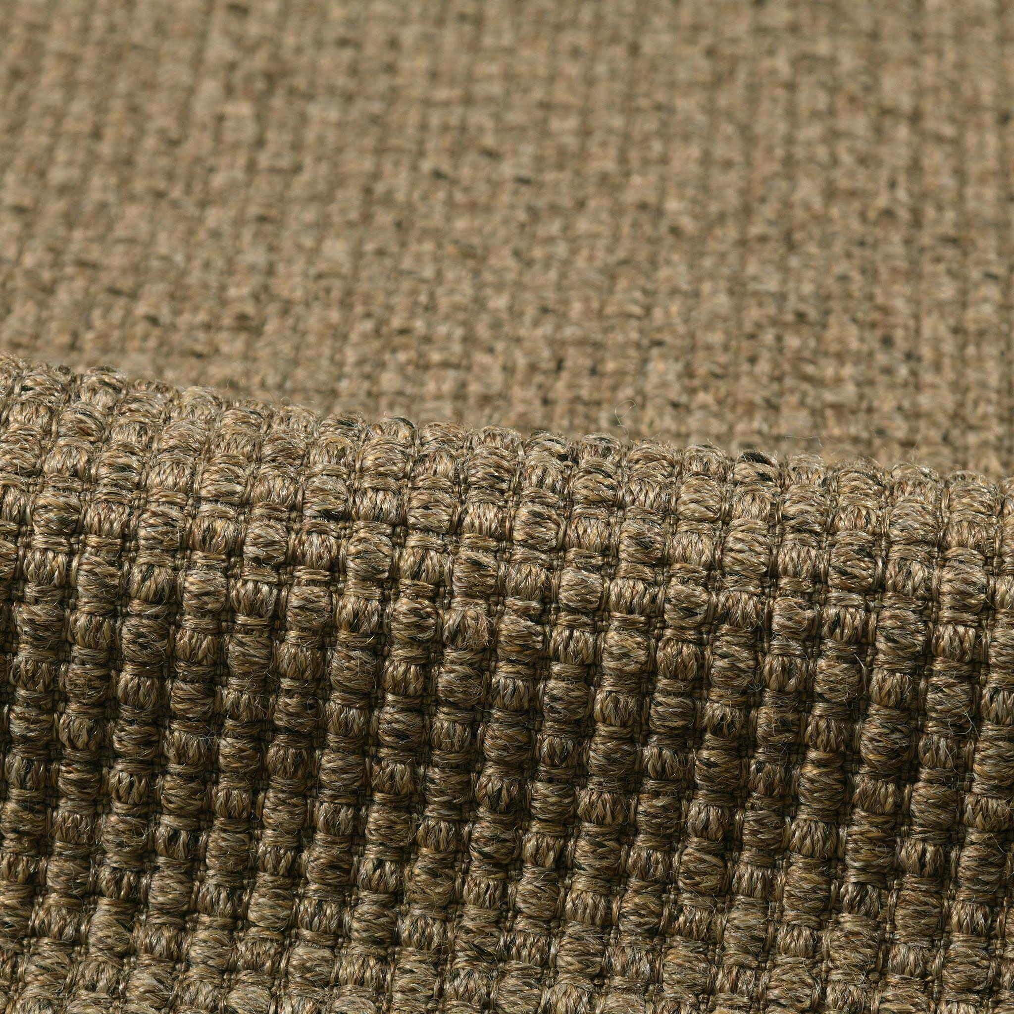 Tissé à la main Tanzanie 9x12ft taupe sisalene 100% PP basket weave design luxueux tapis tissé à la main en vente