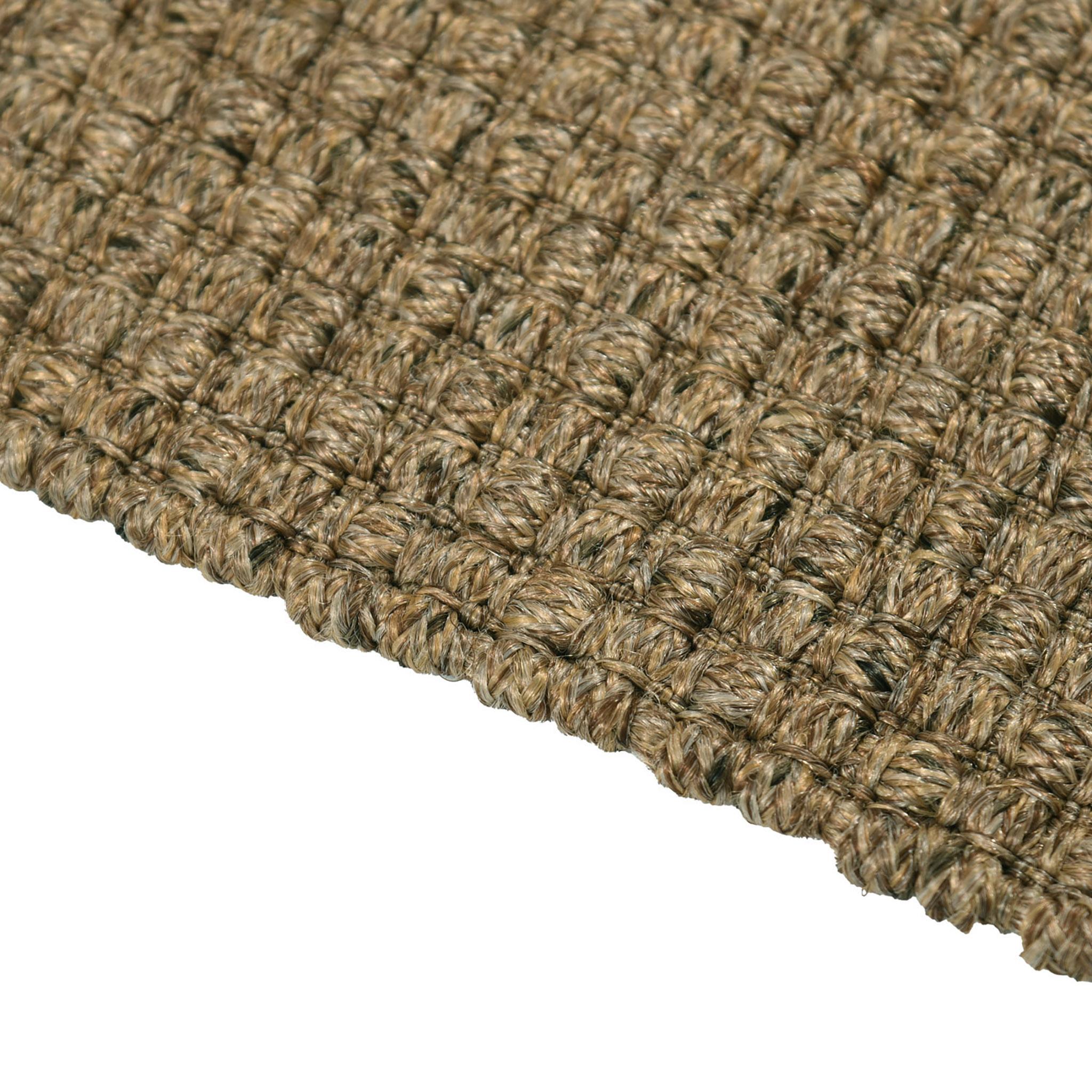 Polyester Tanzanie 9x12ft taupe sisalene 100% PP basket weave design luxueux tapis tissé à la main en vente