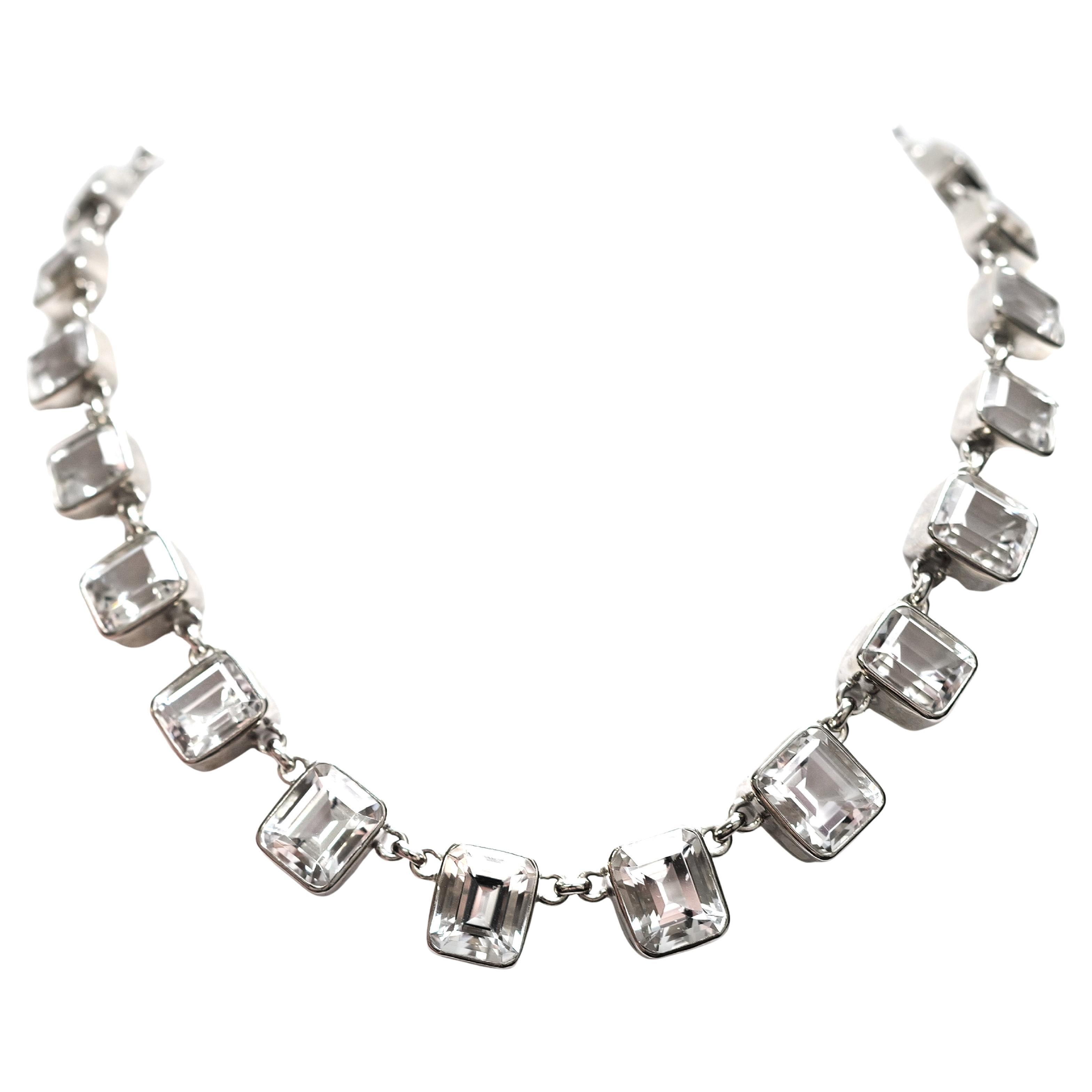 Collier Paradizia en cristal de quartz Mondo de 71 carats de Tanzanie en vente 1