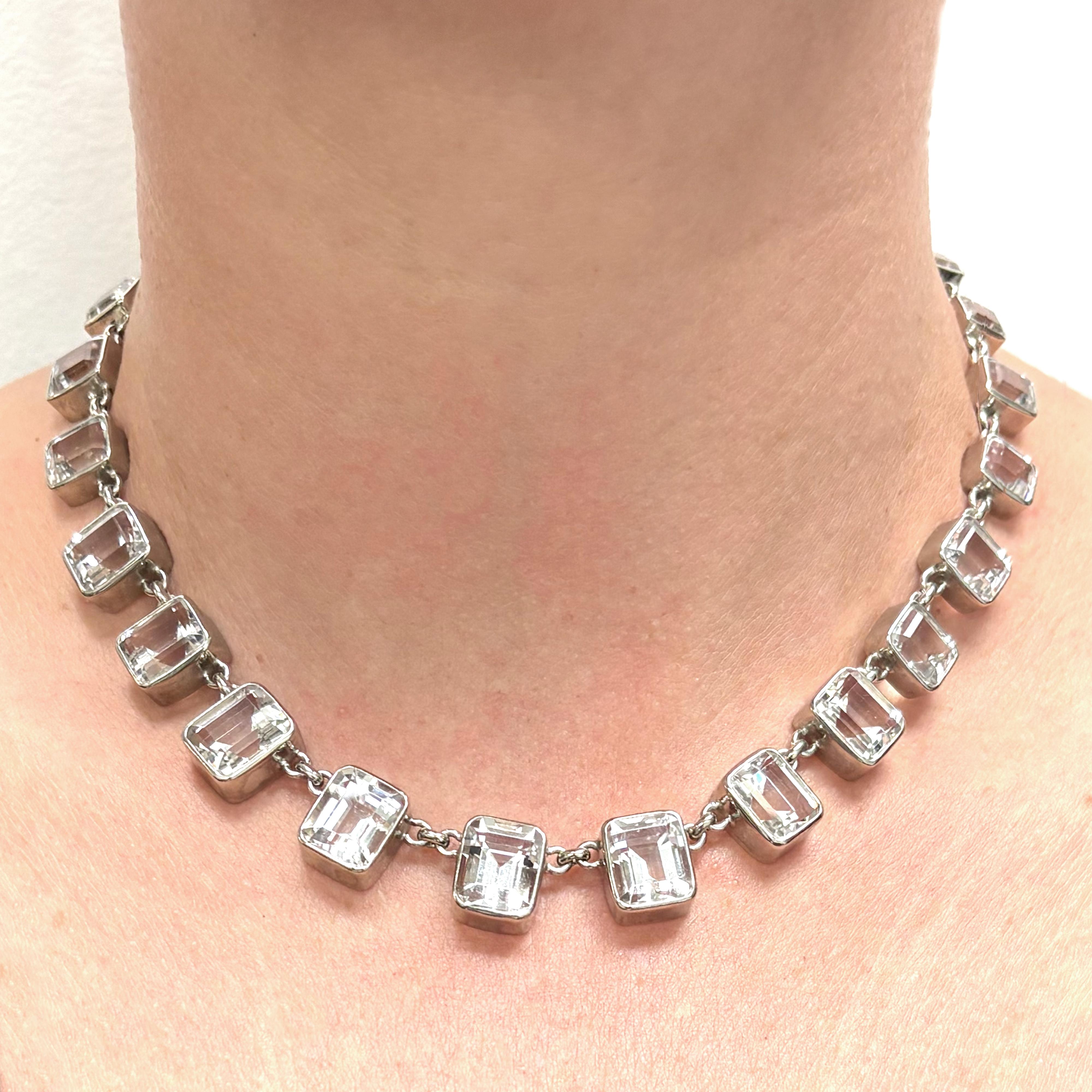 Collier Paradizia en cristal de quartz Mondo de 71 carats de Tanzanie en vente 2