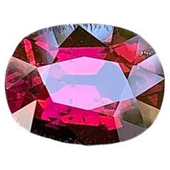 Tanzania Natural Pinkish Red Garnet Gemstone: 2.75 Carat Faceted For Ring