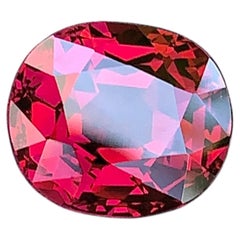 Gemma di granato carminio ricco naturale della Tanzania: 5,43 carati sfaccettati per anello