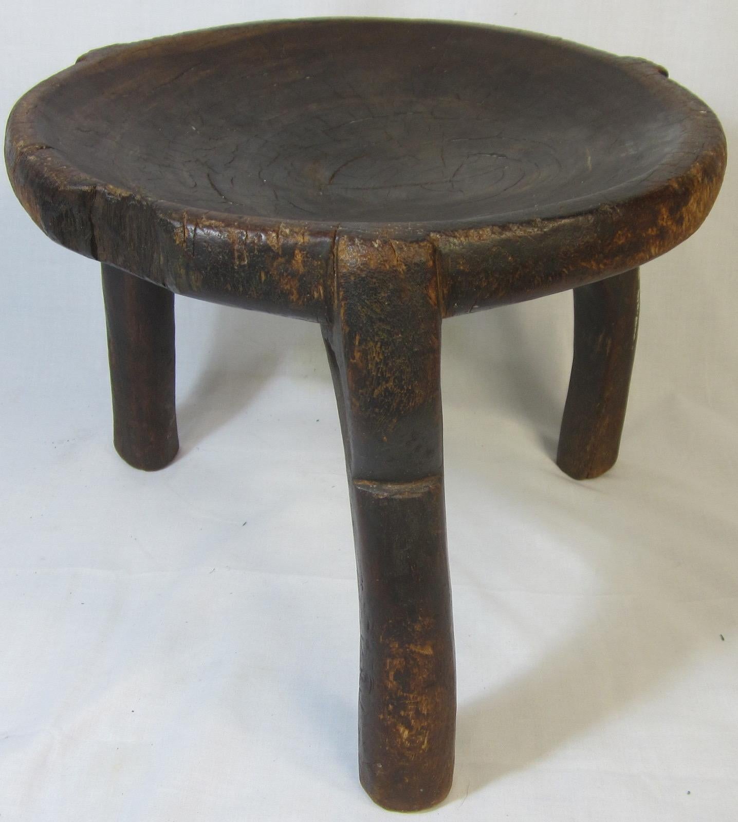 Hand-Carved Tanzanian HEHE stool