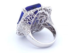 23 Carat Tanzanite Ring in 18K Gold