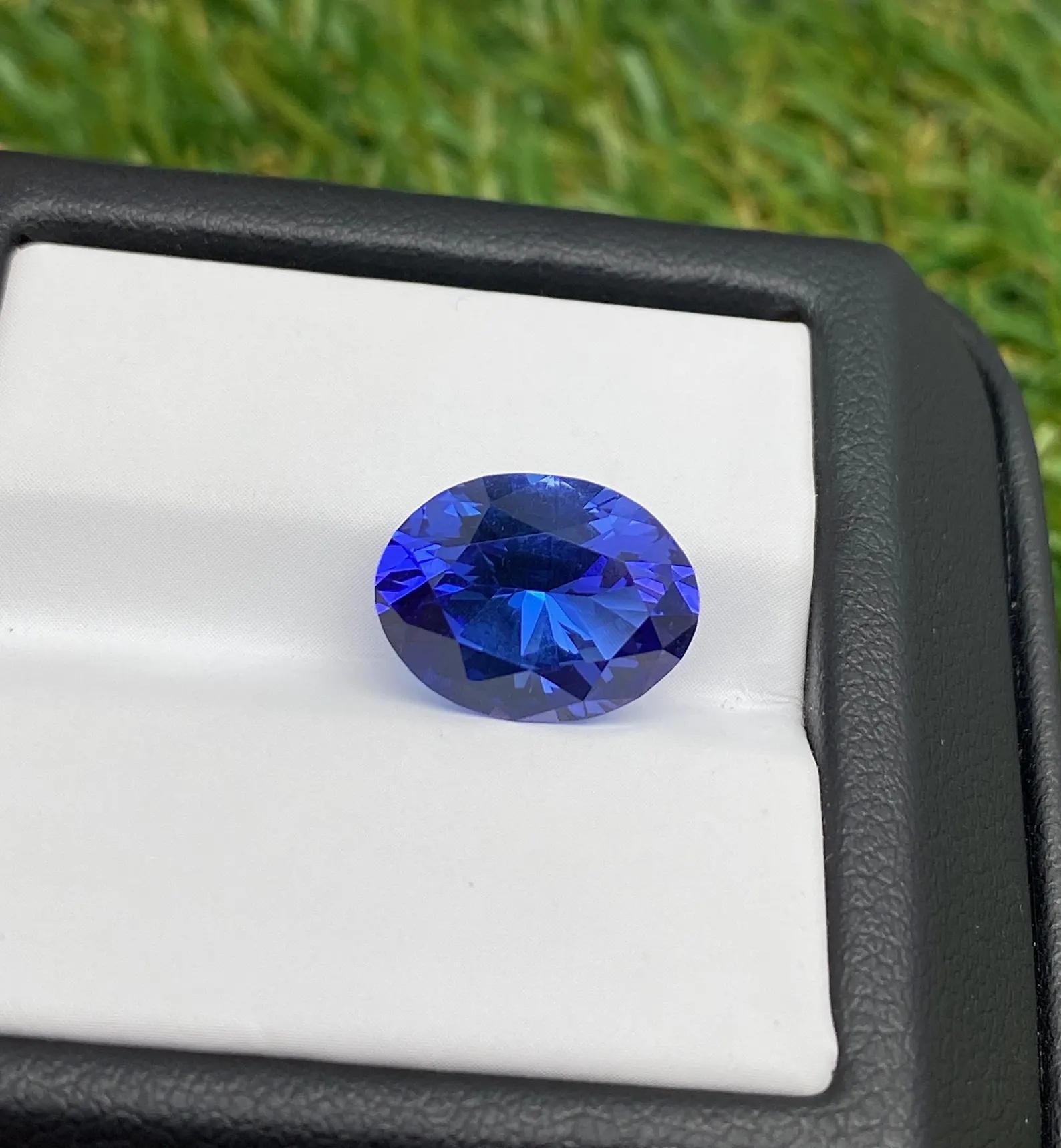 Tansanit 5.52Ct Natürlicher Edelstein, Oval, 12.88x9.71x6.59mm, Tansania, zertifiziert im Zustand „Neu“ im Angebot in Daugavpils, LV