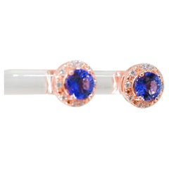 Tanzanite Earrings-Tanzanite Art Deco Earring-Tanzanite Cocktail party Earring