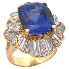 Tanzanite and Diamond Ballerina Ring