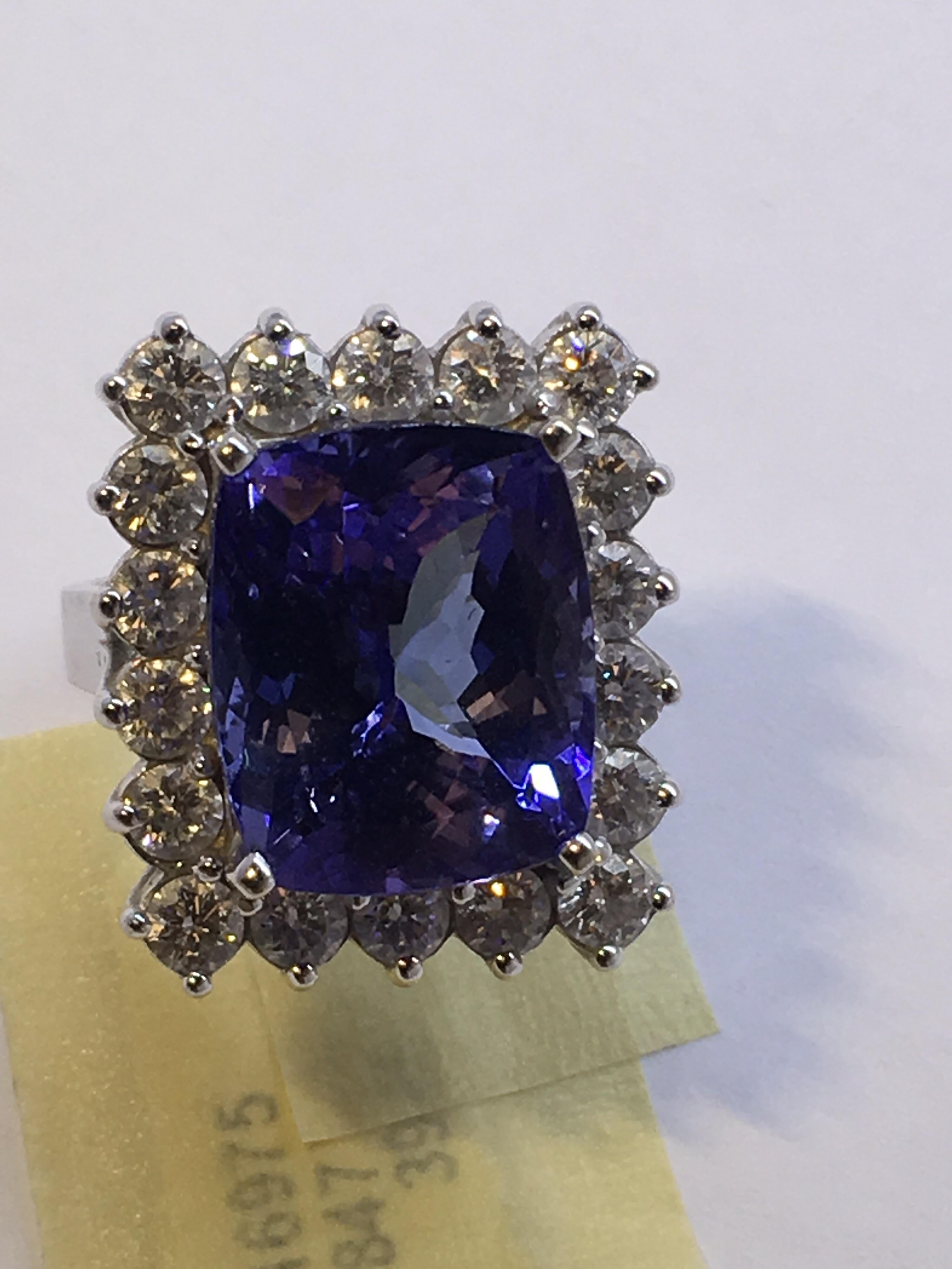 Tanzanite and Diamond Cocktail Ring Only for Thanksgiving or Black Friday Sale 2