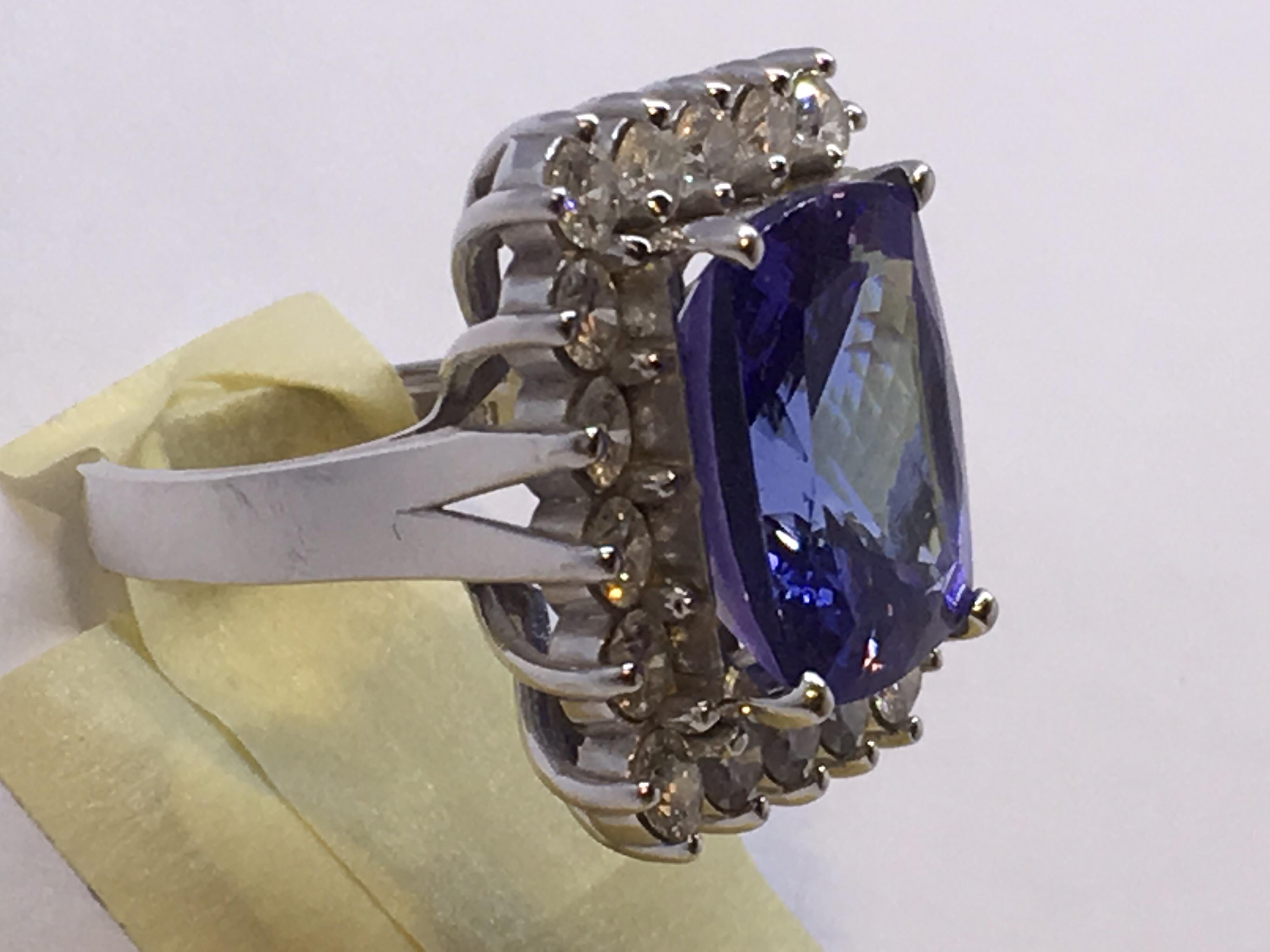 Tanzanite and Diamond Cocktail Ring Only for Thanksgiving or Black Friday Sale 1