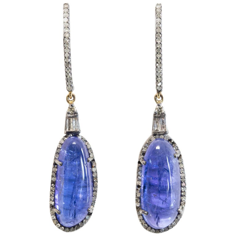 Tanzanite earrings for sale Clearance
