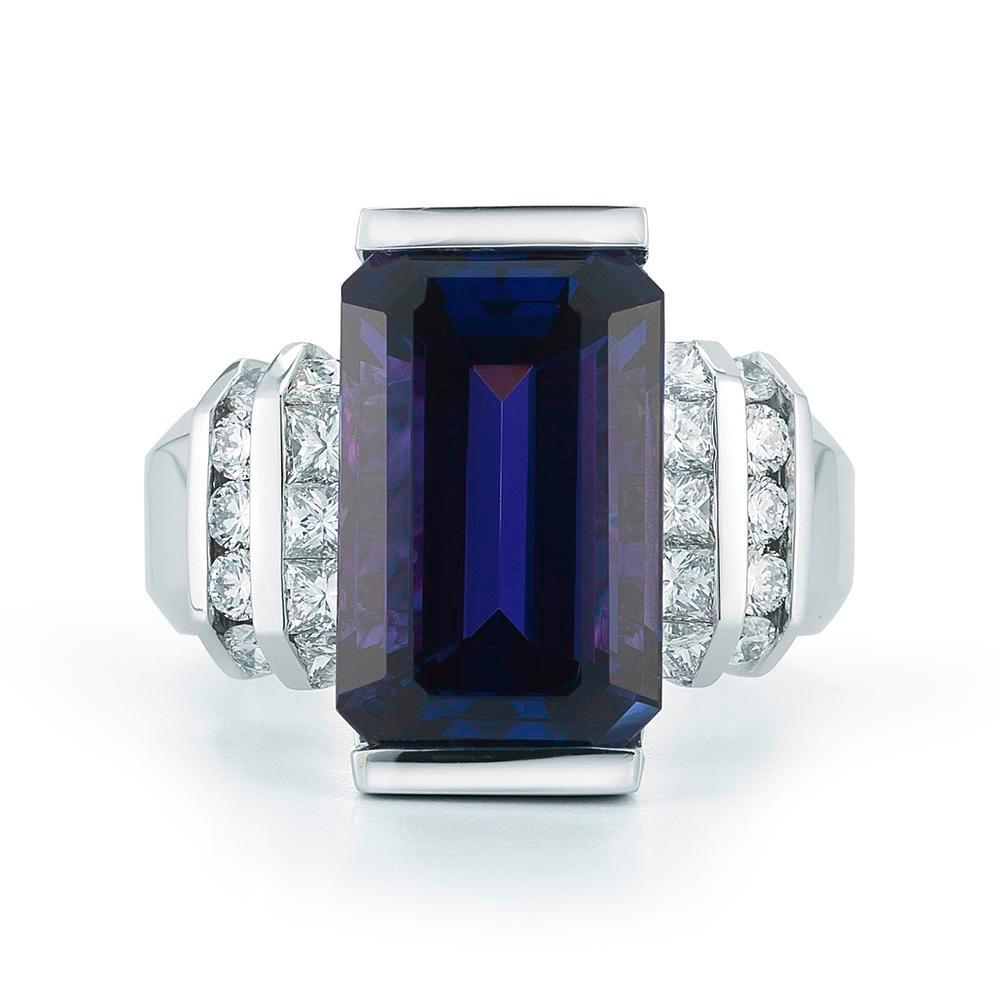 Modern Tanzanite And Diamond Ring By RayazTakat