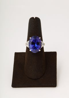 Tanzanite and Diamond Ring