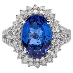 Tanzanite and Diamond Ring