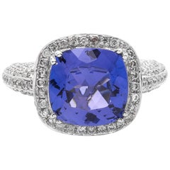 Tanzanite and Diamond Ring