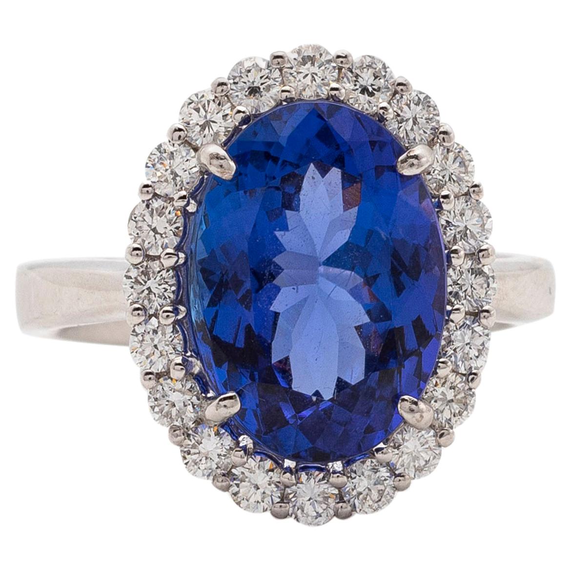 Tanzanite and Diamond Ring