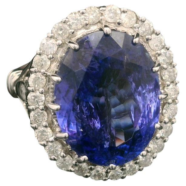 Tanzanite and Diamond Ring