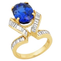 Tanzanite and Diamond Ring