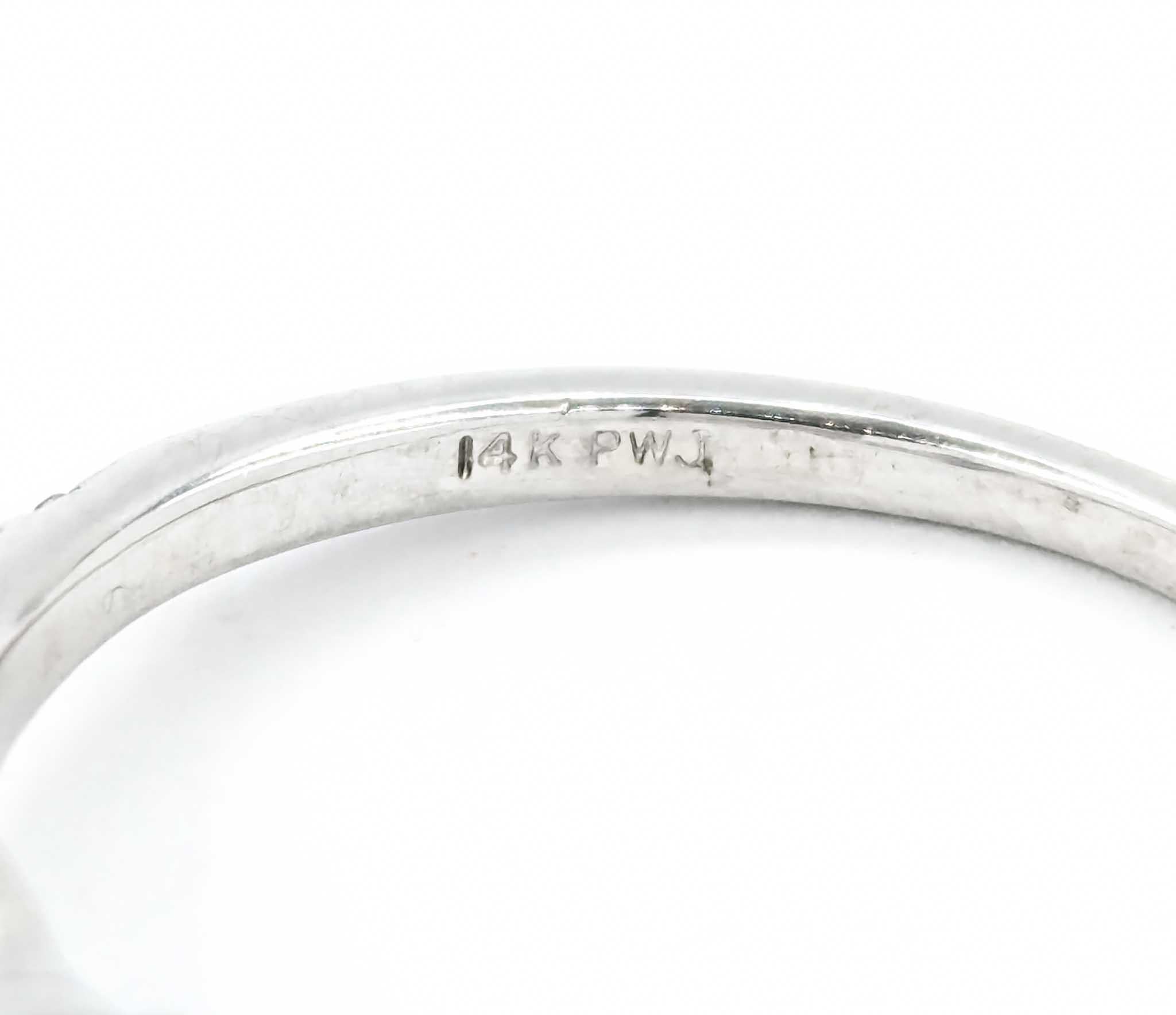 Tanzanite and Diamond Ring in 14k White Gold For Sale 6