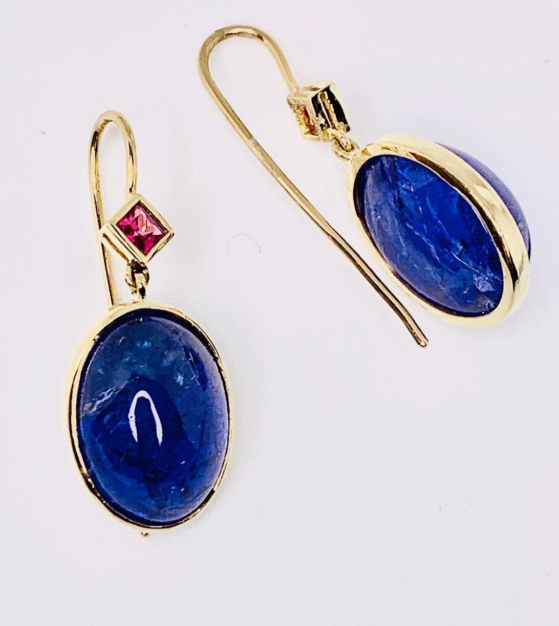 Women's Tanzanite and Spinel Earrings