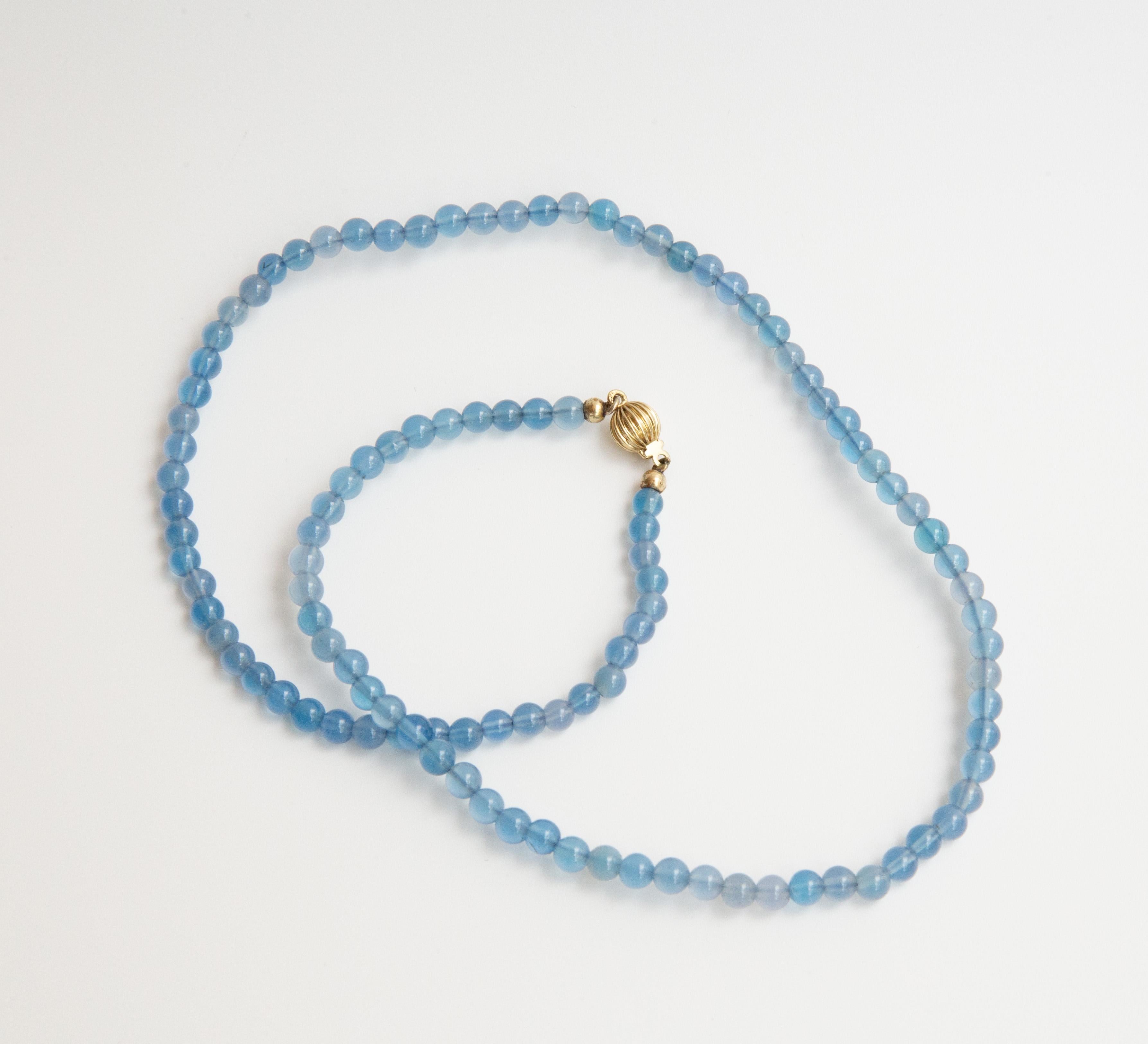 Perle Collier de perles de Tanzanite Choker avec fermoir en or jaune 14 carats en vente