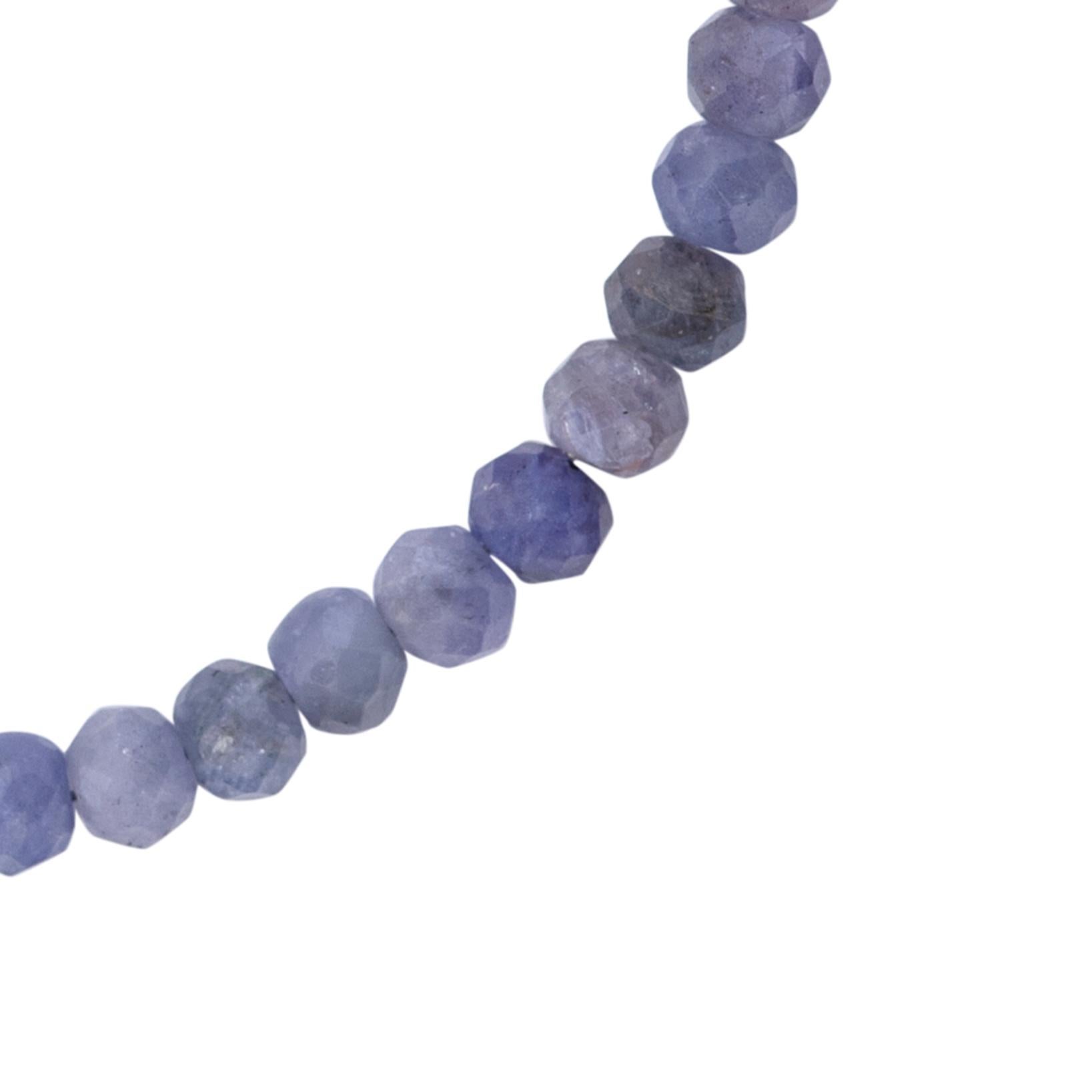 Artisan Tanzanite Bracelet 14K Gold - by Bombyx House For Sale