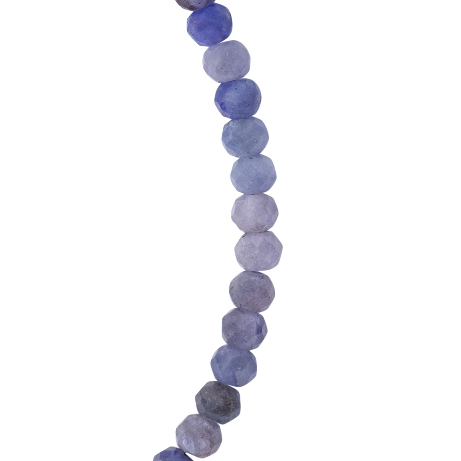 Bead Tanzanite Bracelet 14K Gold - by Bombyx House For Sale