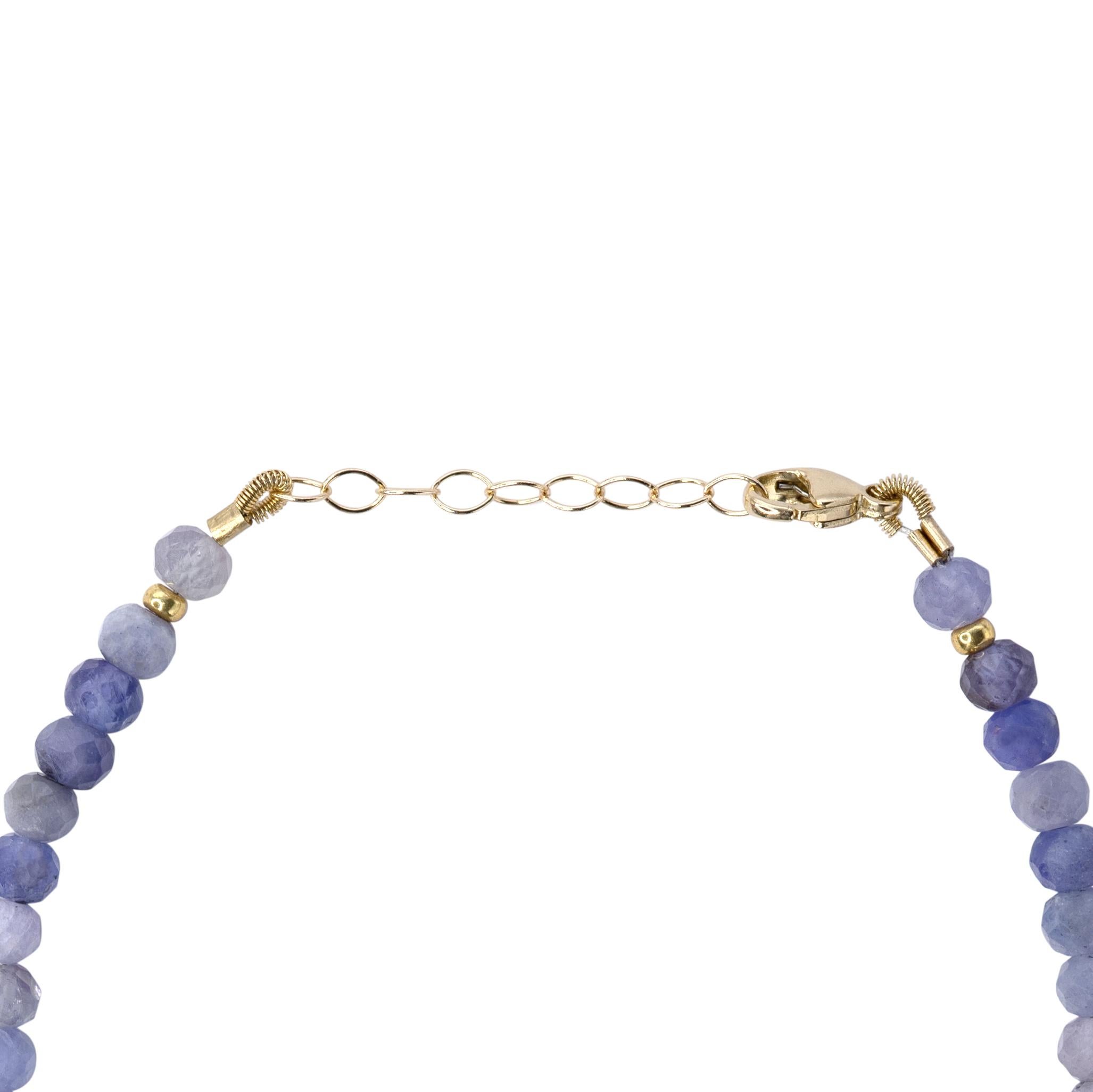 Tanzanite Bracelet 14K Gold - by Bombyx House In New Condition For Sale In Westport, CT