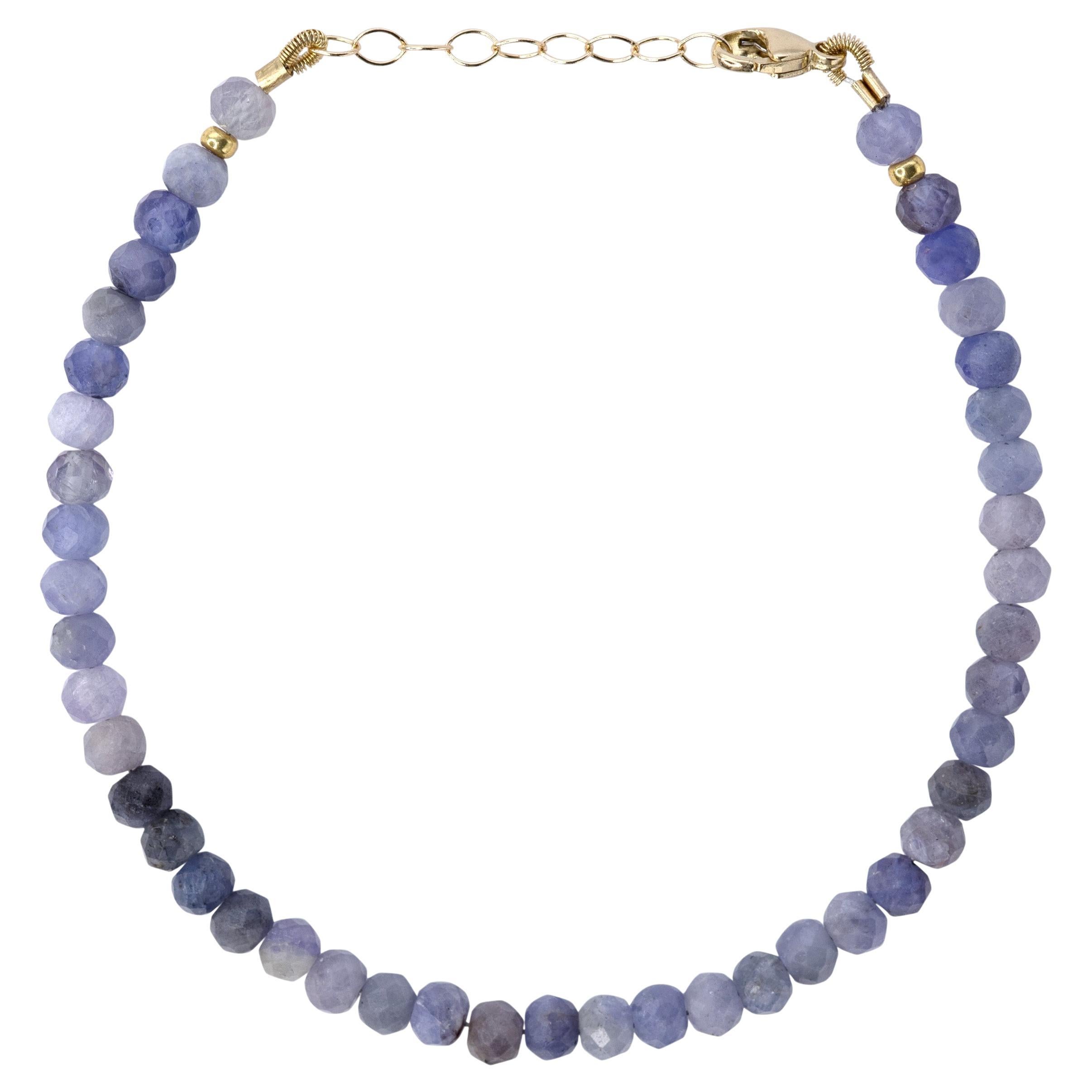 Tanzanite Bracelet 14K Gold - by Bombyx House For Sale