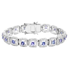 Bracciale di tanzanite 4,1 carati A. Silver