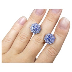 Pendientes de racimo de tanzanita 2,55 quilates