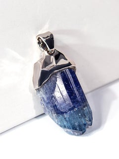 Tanzanite crystal silver necklace  jewelry gift best holiday gift wedding gift
