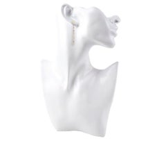 Tanzanite dangle earrings studs in 14k gold