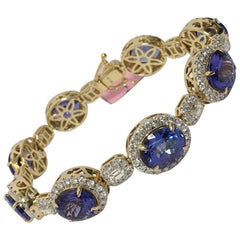 Tanzanite Diamond Bracelet