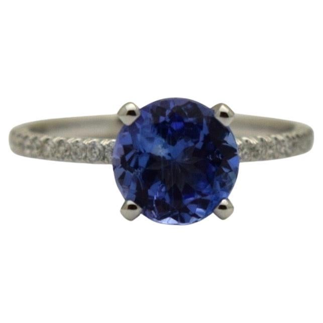 Tanzanite Diamond engagement ring 18KT gold