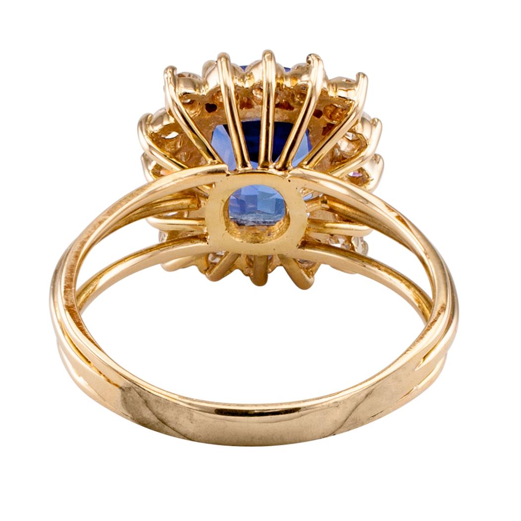 Tanzanite Diamond Gold Ring 1