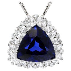 Pendentif en tanzanite et diamants par Gerard McCabe Kilimanjaro