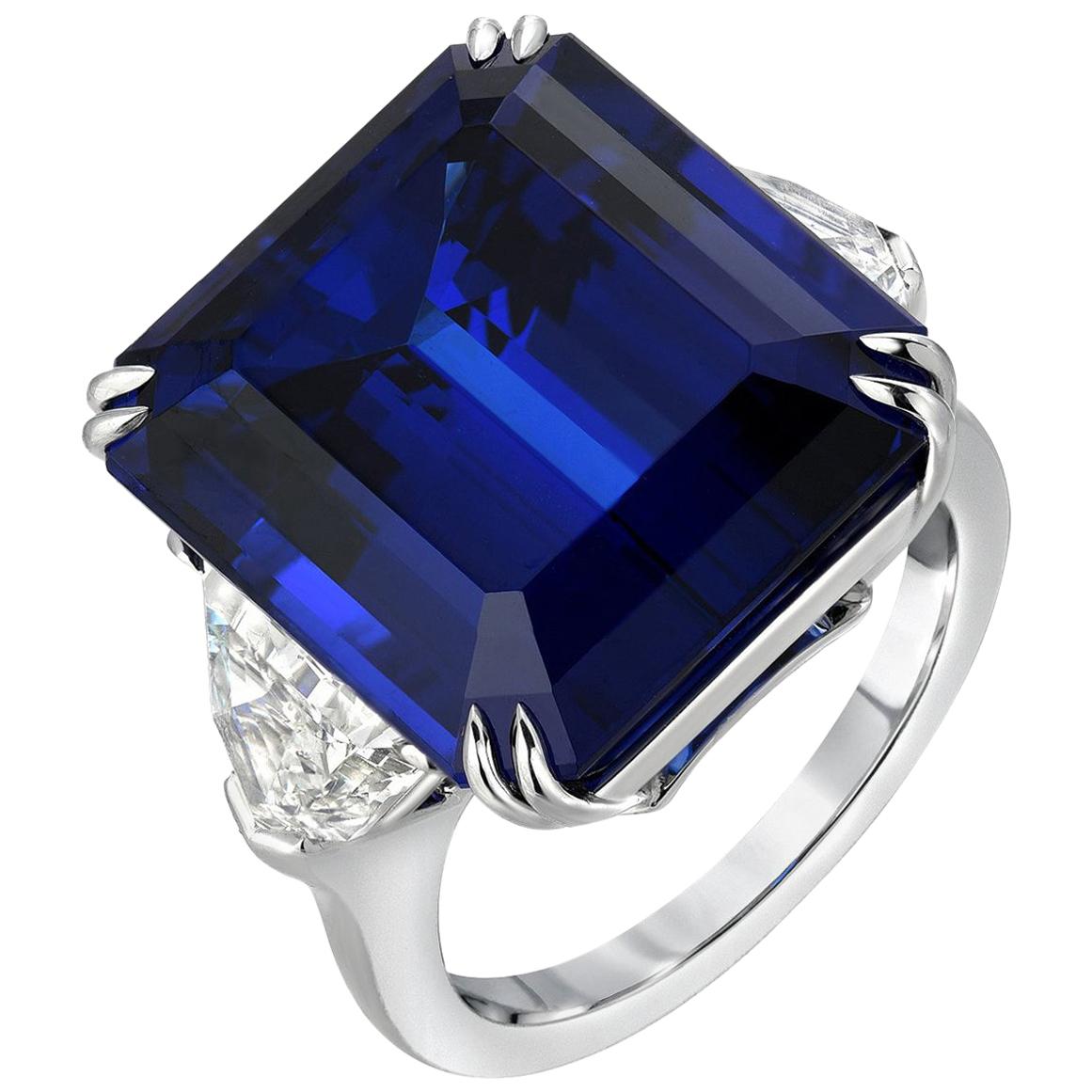 Tanzanite Ring Emerald Cut