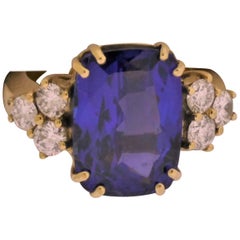 Tanzanite Diamond Ring