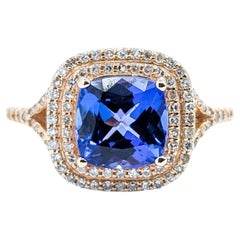 Tanzanite & Diamond Ring in 14k Rose Gold by Effy