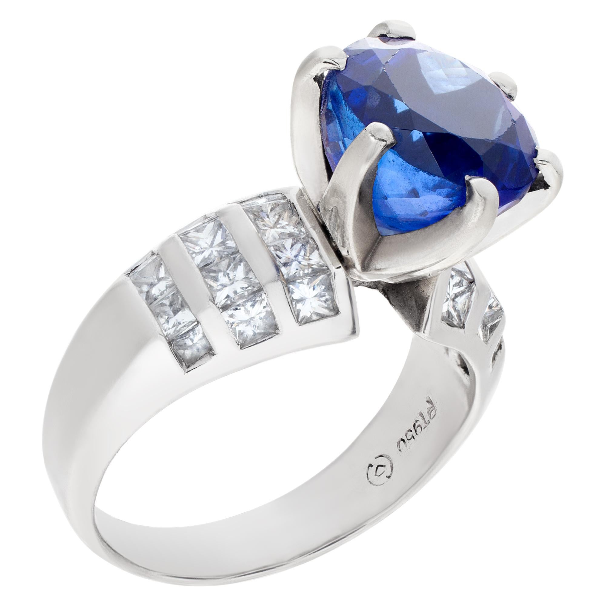 tanzanite wedding ring set