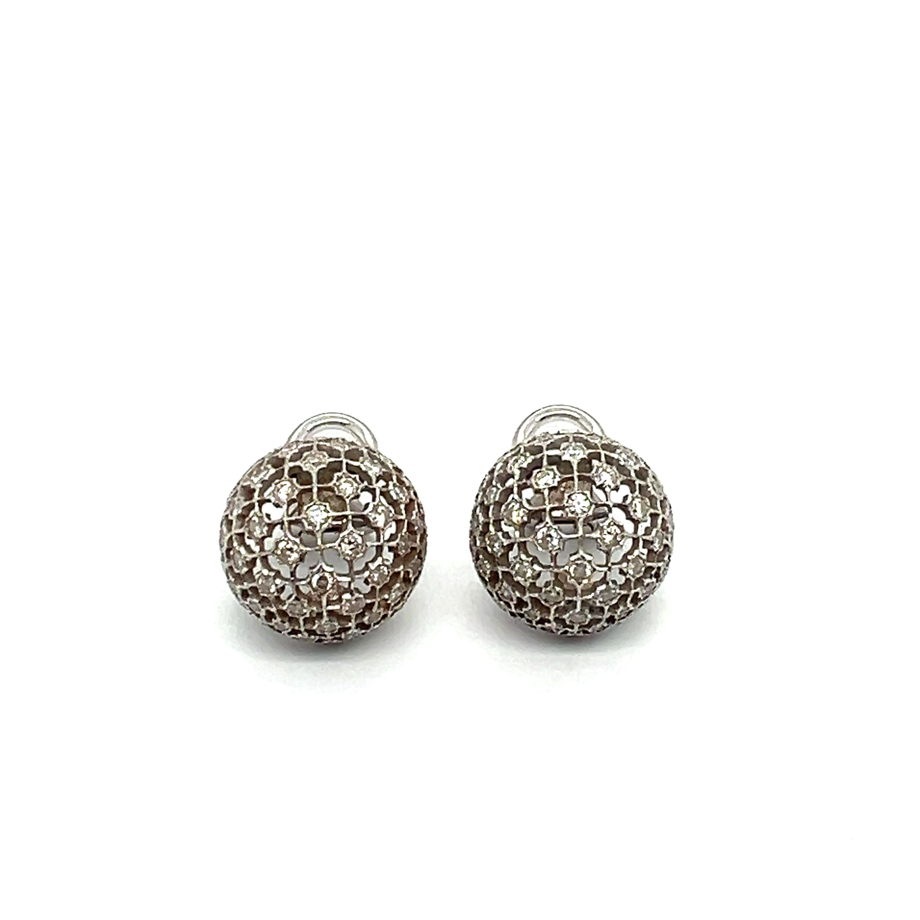 Tanzanite & Diamonds Earrings in 18 Karat White Gold by Buccellati  6