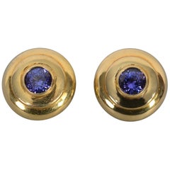 Tanzanite Gold Earrings